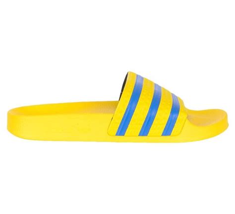 adidas badslippers geel blauw|adidas Originals Adilette .